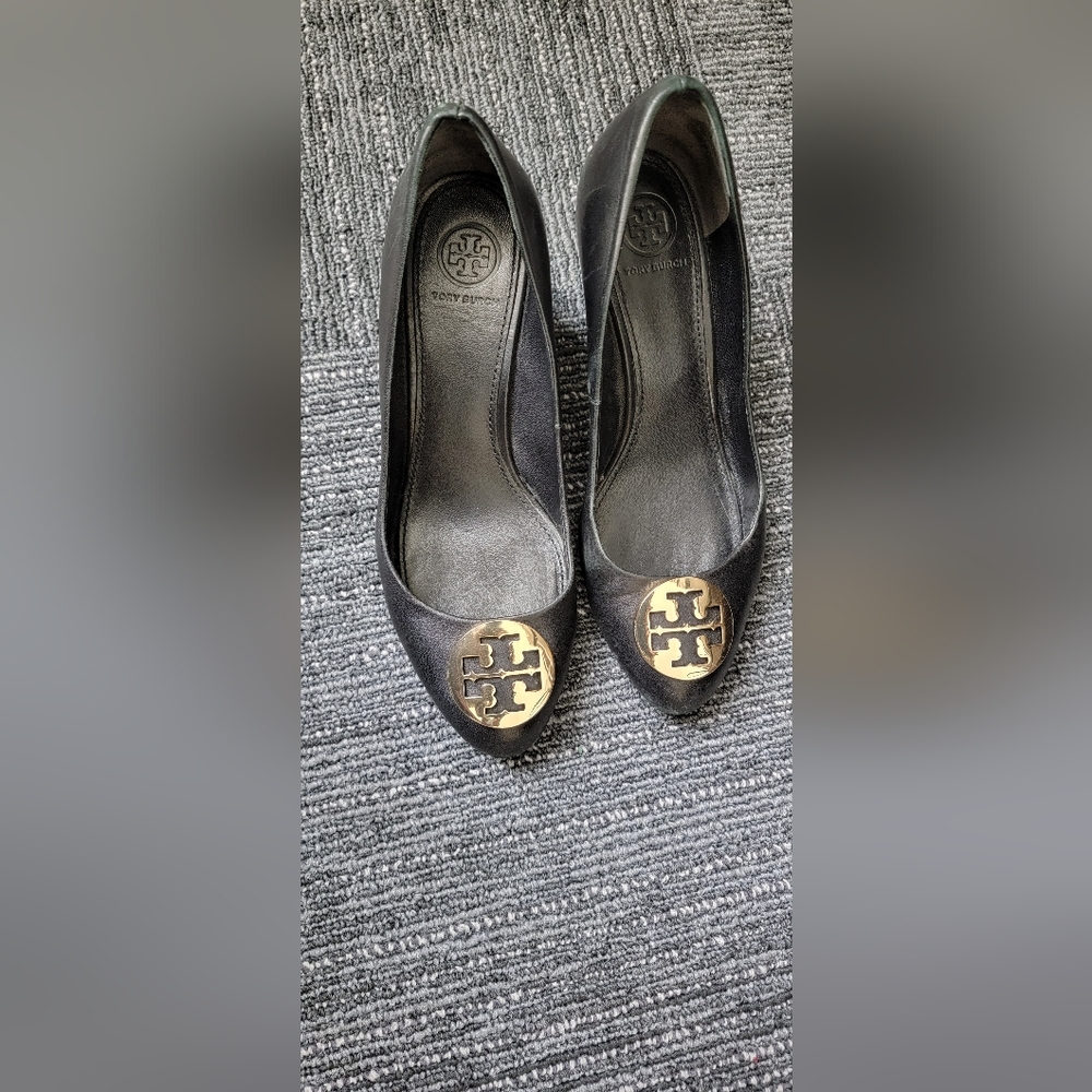 Tory Burch black wedge